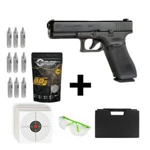 UMAREX Glock 17 Gen5 + Co2 Gas + 0.20gr BB + Taşıma Çantası + Atış Gözlüğü