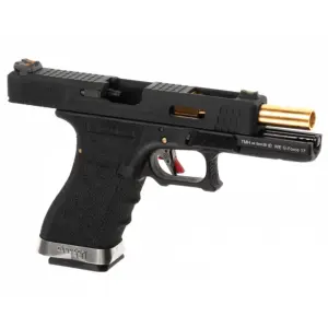 We Glock 17 G17 T1 Airsoft Tabanca Siyah Gövde / Siyah Sürgü / Gold Namlu