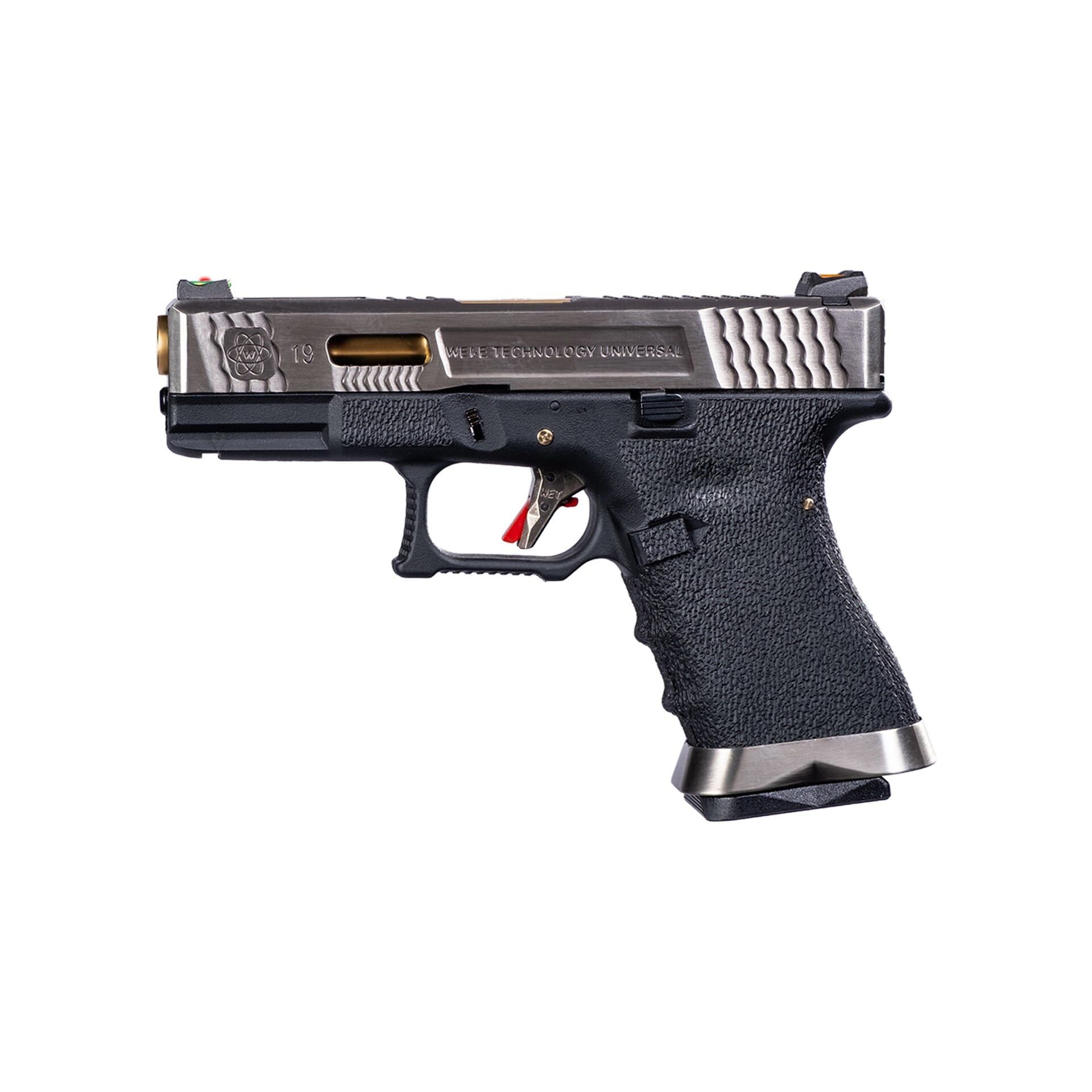 We Glock 19 T1 Silver Airsoft Tabanca