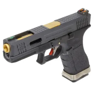 We Glock 17 G17 T1 + Green Gas + 1 Kg BB + Taşıma Çantası + Hedef Kağıdı + Atış Gözlüğü