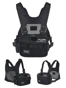 Fujin Tactical Vest Black Balıkçı Çantası