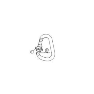 CLIMBING TECHNOLOGY ALUMINYUM OVAL KILITLI KARABINA