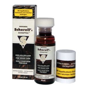 Ballistol Scherell's Şaftöl Extra Dark Süngerli 50 ml Kundak Boyası