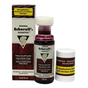 Ballistol Scherell's Şaftöl Reddish Brown Süngerli (Kızıl) 50 ml Kundak Boyası