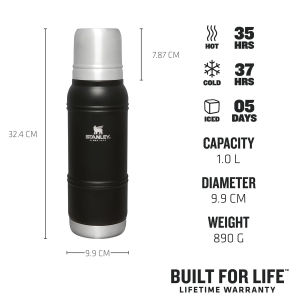 Stanley The Artisan Thermal Bottle - 1.0L Siyah Termos