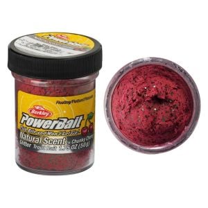 Berkley Powerbait Natural Scent Glitter Sahte Yemi - Chunky Cherry