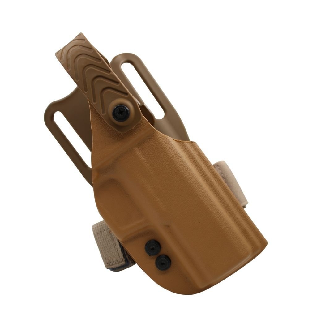 Tisaş Px9 Gen3/Duty Alçak Taşıma Bel Bacak Kılıfı Tan Seviye 2