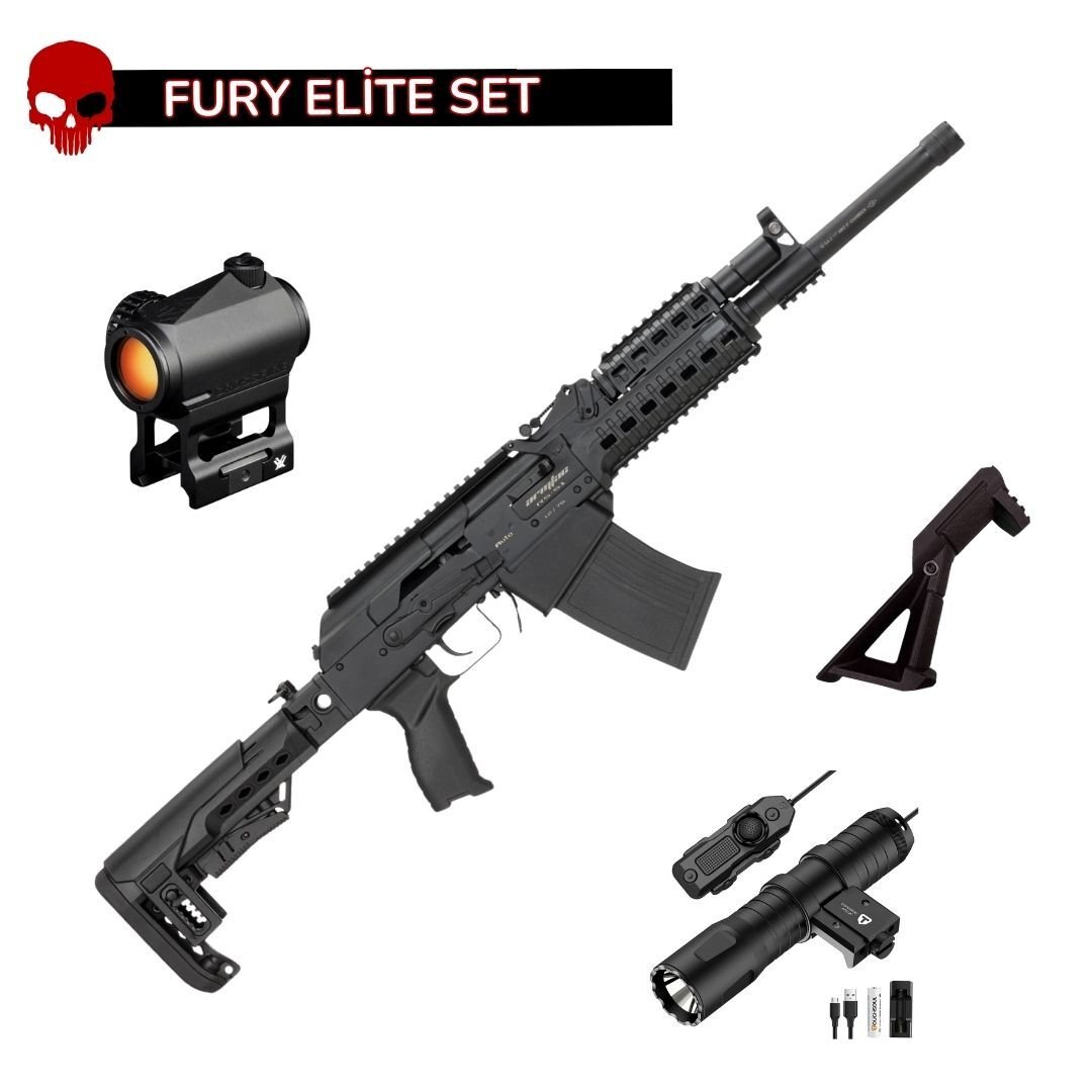 Armsan Armtac RS-S1 Siyah Elite Set - Vortex Crossfire Red Dot + Yarım Tutamak + Toughsoul 1250 Lümen Fener