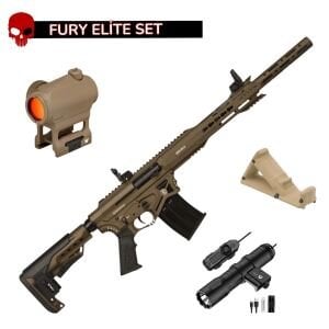 Bora Arms BR99S Dark Coyote Elite Set - Vortex Crossfire Red Dot + Yarım Tutamak + Toughsoul 1250 Lümen Fener