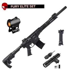 Derya MK12 Elite Set - Vortex Crossfire Red Dot + Dikey Tutamak + Toughsoul 1250 Lümen Fener