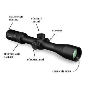 Vortex Diamondback Tactical 4-16x44 FFP EBR-2C (MRAD) Tüfek Dürbünü