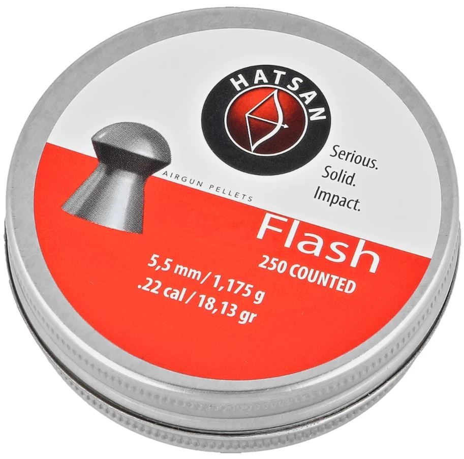 Hatsan Flash 5,5 mm Havalı Saçması 18,13 Grain - 250 Adet