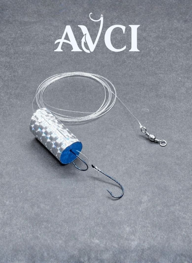 Avcı El Yapımı Çinekop Hazır Takım - Fishack - İki İğneli - Fırdöndülü - Parlak Mantarlı