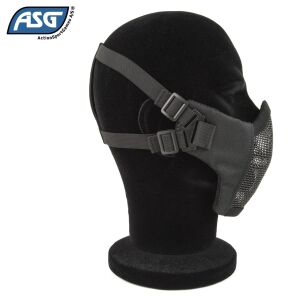 Asg Çene Korumalı Siyah Ağız Maskesi