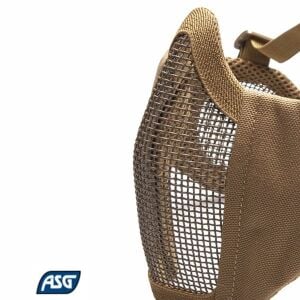 Asg Kulak Ağız Korumalı Airsoft Maske Tan ( Çöl Rengi )