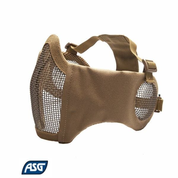 Asg Kulak Ağız Korumalı Airsoft Maske Tan ( Çöl Rengi )