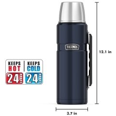 THERMOS SK 2010 STAINLESS KING LARGE MATTE BLACK 1.2 LT. 192252