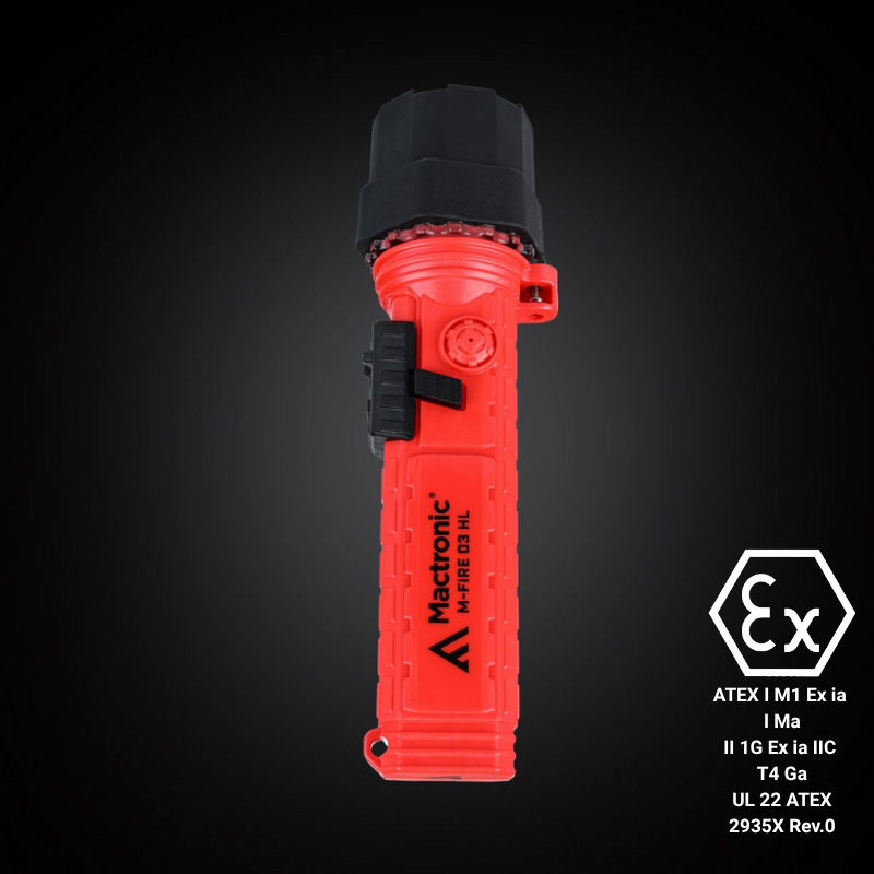 MACTRONIC M-FIRE 03 HL Atex El Feneri 400 Lümen