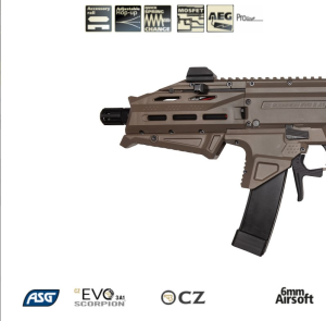 Asg Cz Scorpion Evo 3 A1 Atek Airsoft Tüfek Kampanyalı Set - Tan Dual Tone (90002)