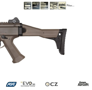 Asg Cz Scorpion Evo 3 A1 Atek Airsoft Tüfek Kampanyalı Set - Tan Dual Tone (90002)