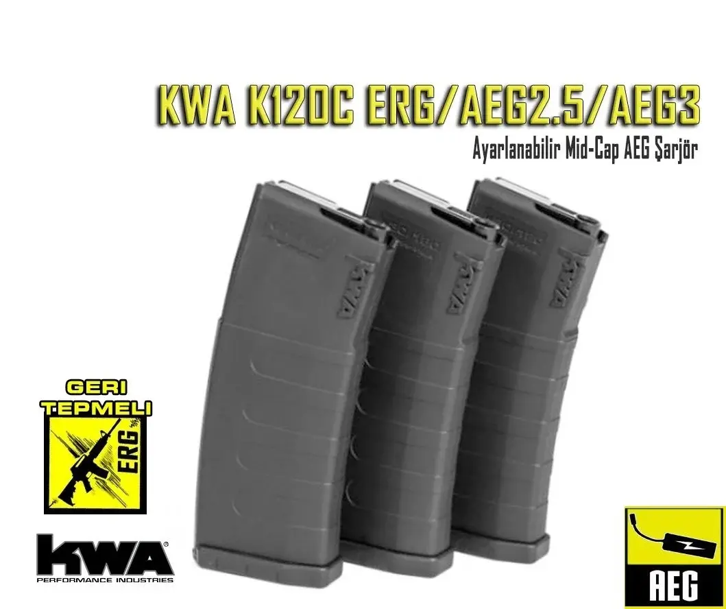 KWA K120C 30/120 AYARLI ERG/AEG2.5/AEG3 MIDCAP YEDEK ŞARJÖR