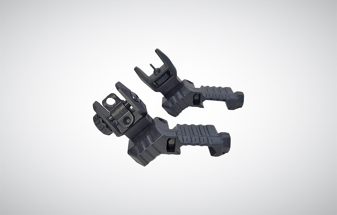 DLG TACTİCAL  Polimer Düşük Katlanır Açılı Gez & Arpacık Seti (45° Offset) DLG-184