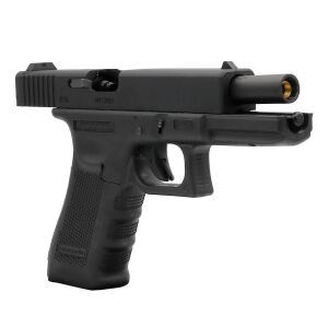 We Glock 17 Gen4 Siyah + Green Gas + 0.20gr BB + Taşıma Çantası + Atış Gözlüğü