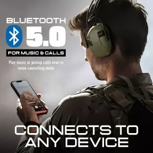 Opsmen Earmor M300T-IPSC EDITION Elektronik Atış Kulaklığı Kulak Koruması Siyah