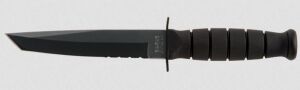 KA-BAR 1255 SHORT SIYAH TANTO SERR BICAK