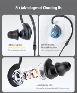 Opsmen Earmor M200T Boyun Askılı Kablosuz Bluetooth Atış Kulaklığı Kulak Koruma Siyah