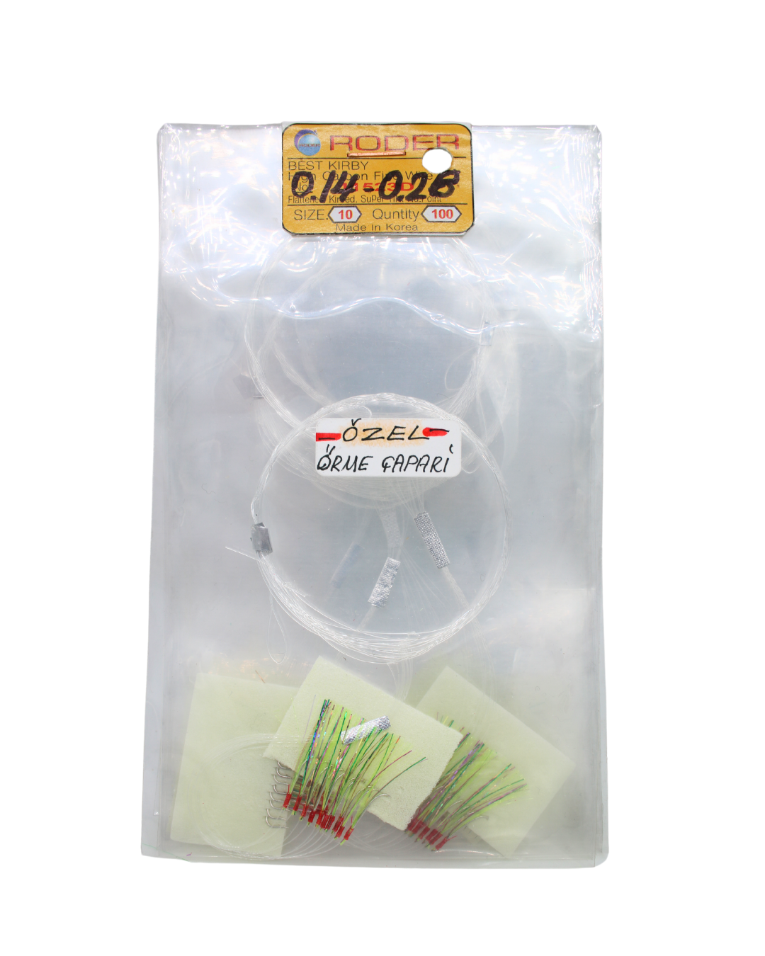 Özel Örme İstavrit Çaparisi 4x Paket- Yeşil