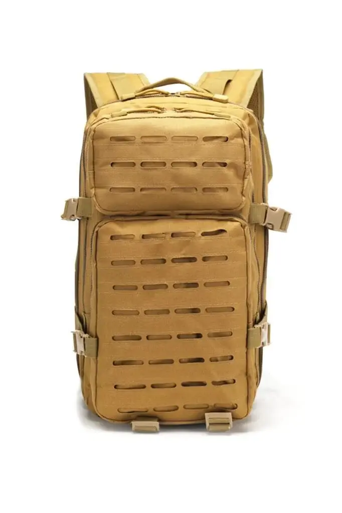 Single Sword 30 Litre Lazer Kesimli Taktik Sırt Çantası Bej