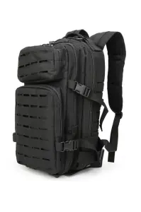 Single Sword 30 Litre Lazer Kesimli Taktik Sırt Çantası Siyah