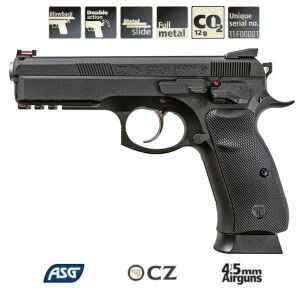 ASG CZ SP-01 SHADOW Blowback + Co2 Gas + 1500 Adet Çelik Bilye + Taşıma Çantası + Atış Gözlüğü