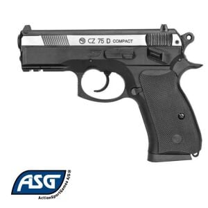 ASG CZ75 D Compact Çift Renk + Co2 Gas + 1500 Adet Çelik Bilye + Taşıma Çantası + Atış Gözlüğü