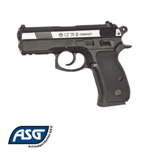 ASG CZ75 D Compact Çift Renk + Co2 Gas + 1500 Adet Çelik Bilye + Taşıma Çantası + Atış Gözlüğü
