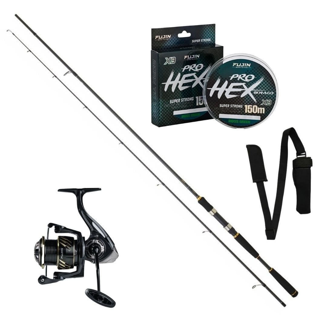 Daiwa New Legalis Seabass 270 cm 10-35 gr Spin Set – Fujin Sniper 3000 + Fujin Pro Hex 8X 150 mt Sarılı + Taşıma Kayışı Hediyeli