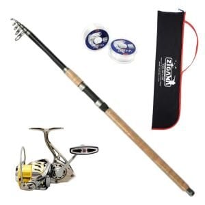 Remixon Safari 3.60 m 80-150 gr Teleskopik Olta Seti – Ryuji Ares 4000M + Asso Misina + Çanta Hediyeli