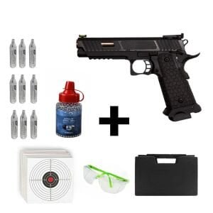 Asg Sti Combat Master Blowback + Co2 Gas + 1500 Adet Çelik Bilye + Taşıma Çantası + Atış Gözlüğü