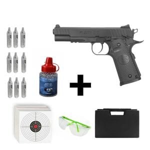 ASG STI DUTY ONE Blowback + Co2 Gas + 1500 Adet Çelik Bilye + Taşıma Çantası + Atış Gözlüğü