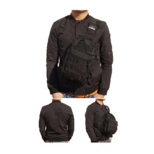 Single Sword Su Geçirmez Taktik Tek Omuz Çapraz Çanta SİYAH