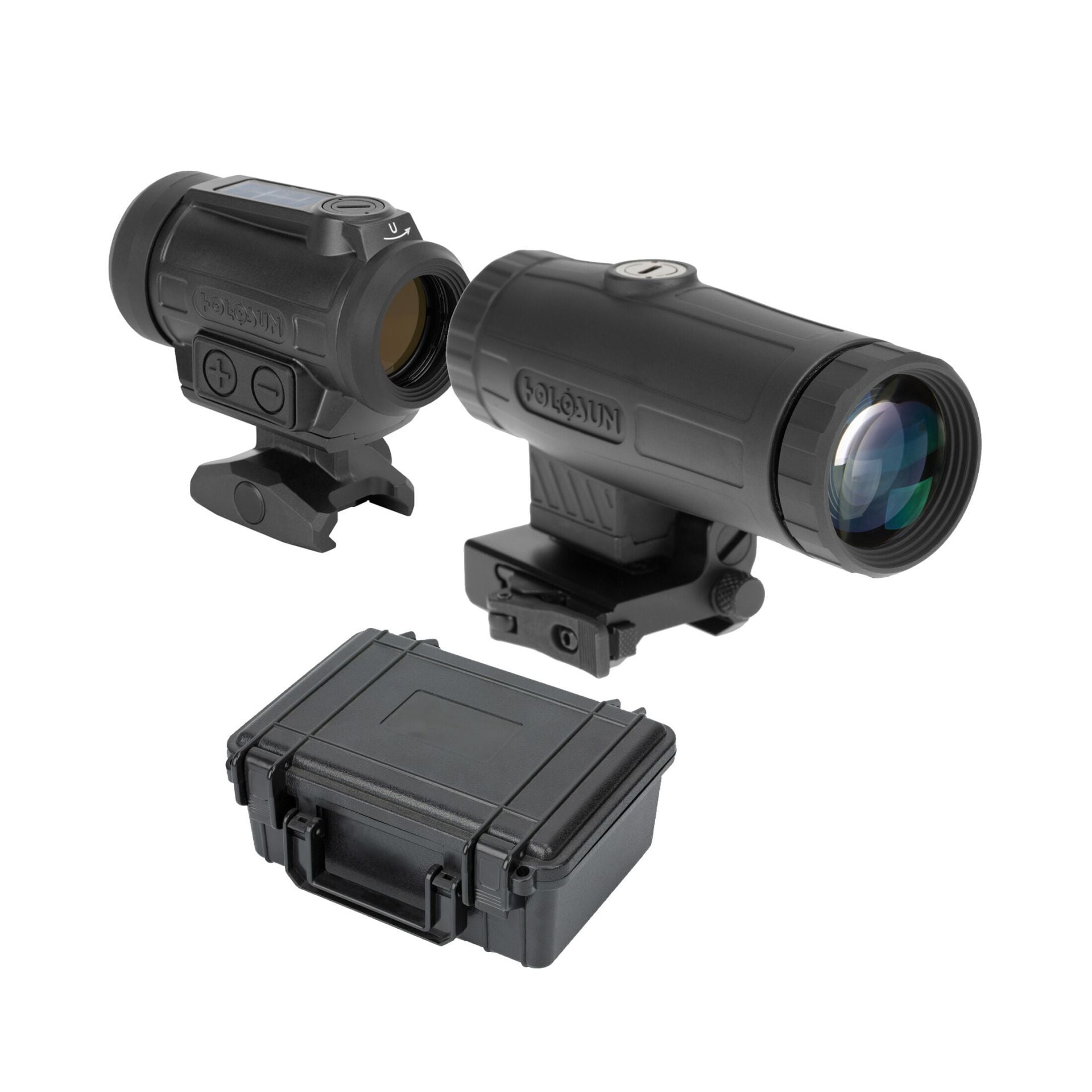 Holosun ARO EVO Solar Multi-Reticle Red Dot + HM3X Magnifier Combo Set
