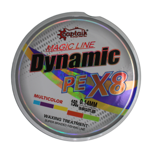 Captain Dynamic PE 8X Braid 150m Multi Color LRF İp Misina 0.14mm