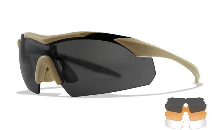 WILEY X VAPOR 2.5 Balistik Gözlük (3 Lens)