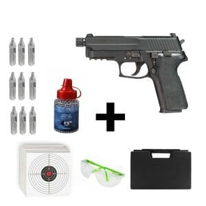 SIG SAUER P229 RX + Co2 Gas + 1500 Adet Çelik Bilye + Taşıma Çantası + Atış Gözlüğü