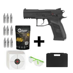 ASG CZ75 P07 DUTY + Co2 Gas + 0.20gr BB + Taşıma Çantası + Atış Gözlüğü