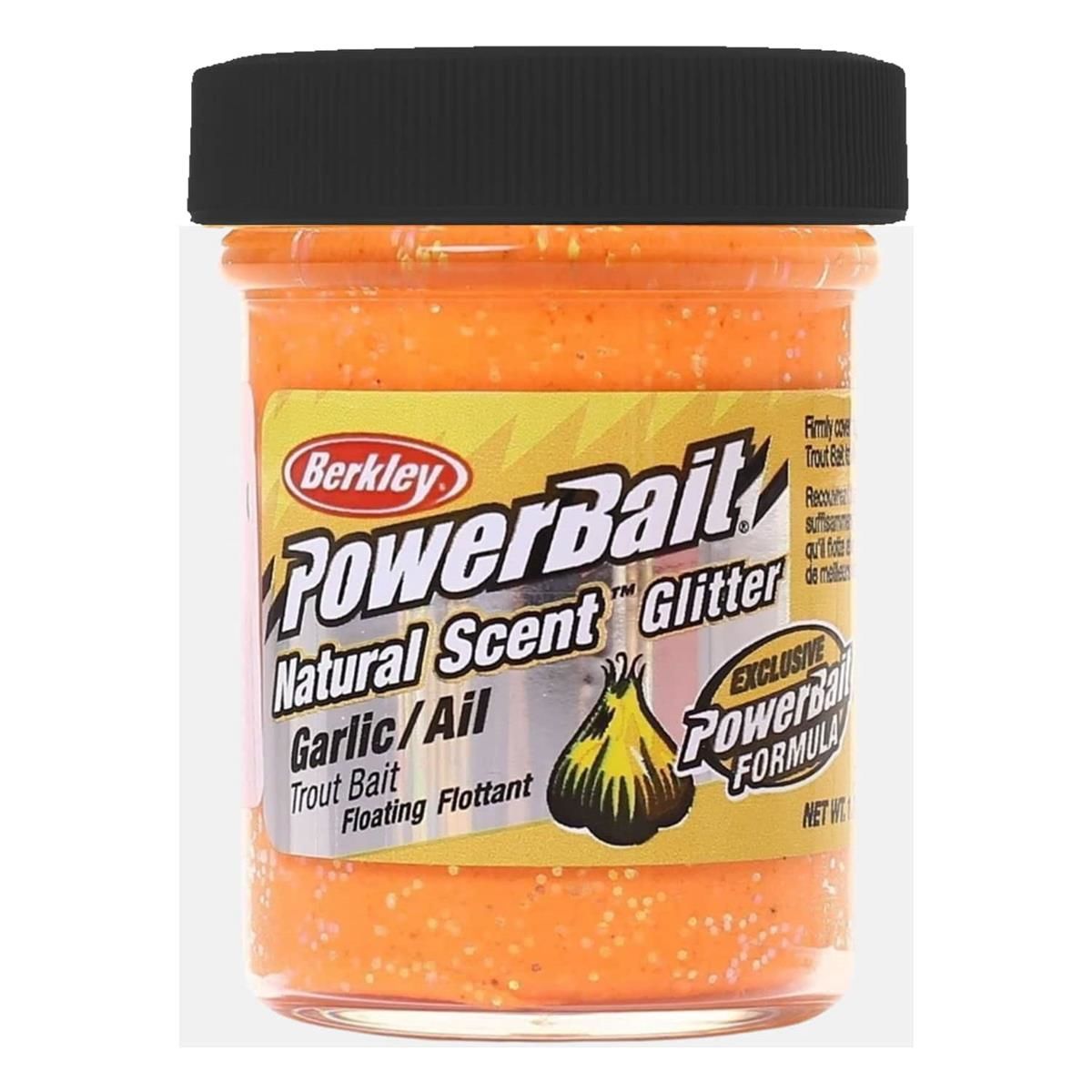 Berkley PowerBait Doğal Kokulu Glitter (Simli)  Hamur - Fluorescent Orange
