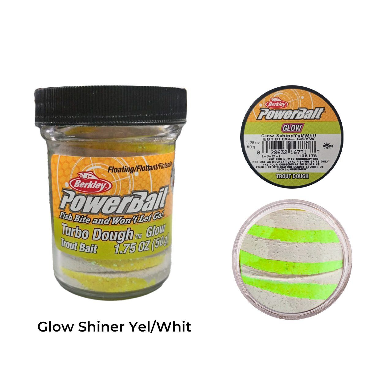 Berkley PowerBait Doğal Kokulu Glitter (Simli)  - Glow Shiner