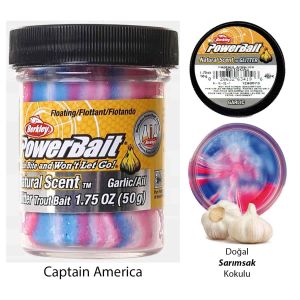 Berkley PowerBait Doğal Kokulu Glitter (Simli) - Captain America