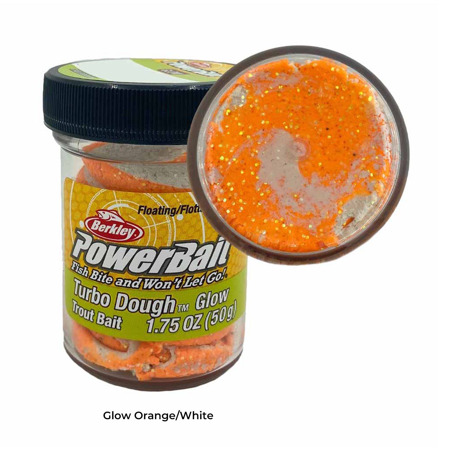 Berkley Powerbait Glow Trout Bait - Orange/ White